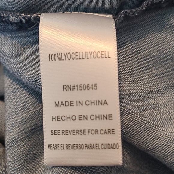 LIGHTWEIGHT DENIM TOP - Picture 7 of 7